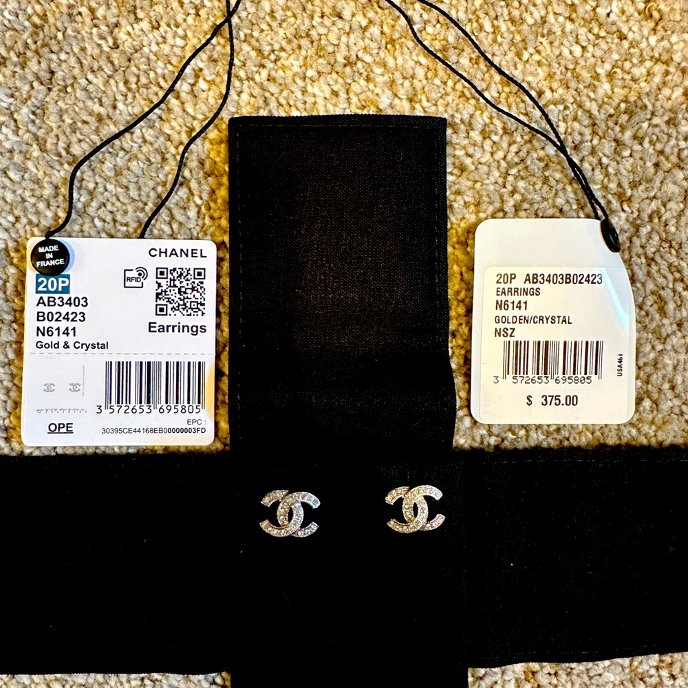 Authentic Chanel Stud earrings